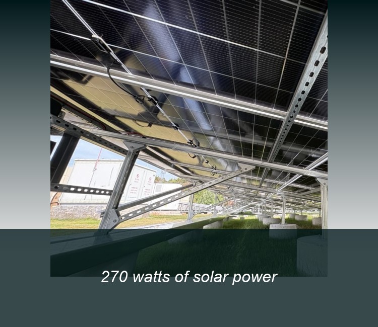 270 watts of solar power