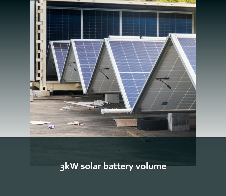 3kW solar battery volume