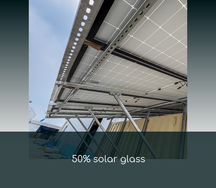 50% solar glass