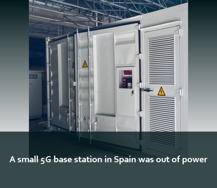 A small 5G base station in Spain was out of power