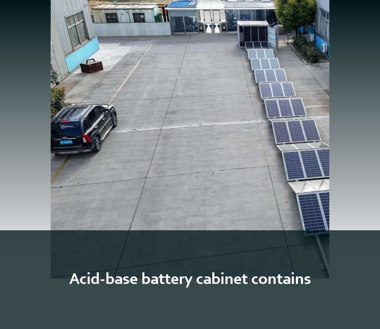 Acid-base battery cabinet contains