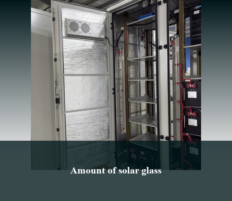 Amount of solar glass