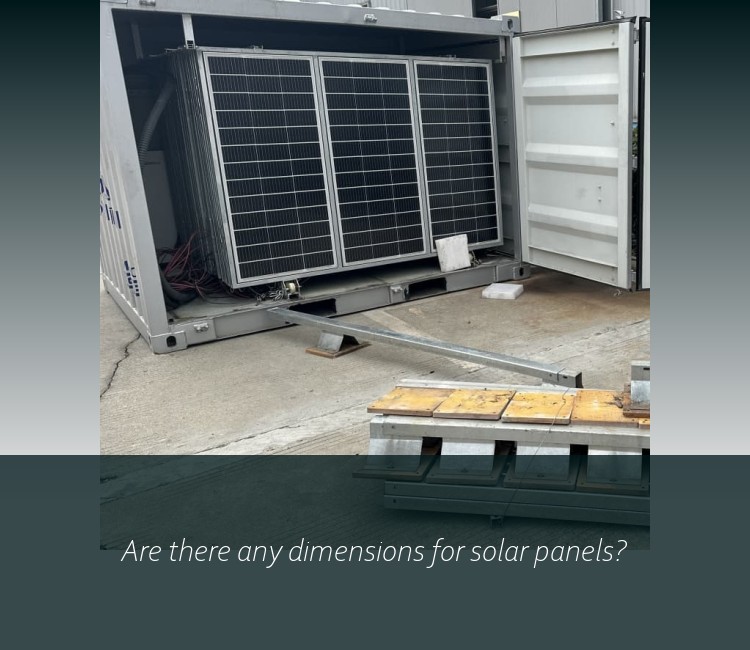 Are there any dimensions for solar panels?