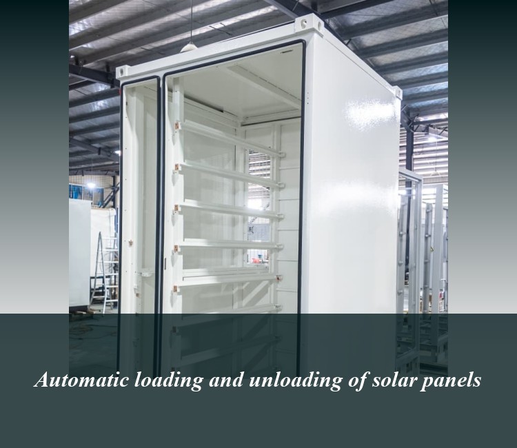 Automatic loading and unloading of solar panels
