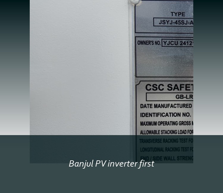 Banjul PV inverter first
