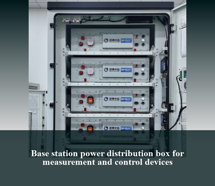 Base station power distribution box for measurement and control devices