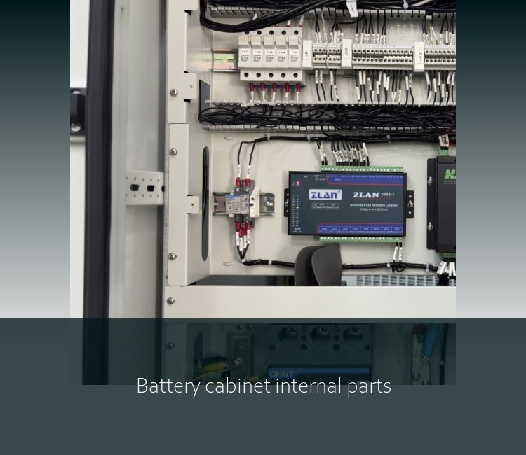 Battery cabinet internal parts