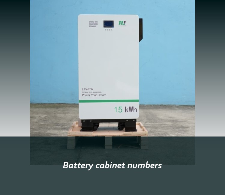 Battery cabinet numbers