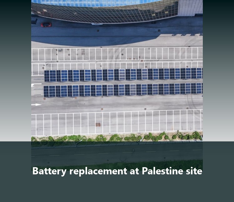 Battery replacement at Palestine site