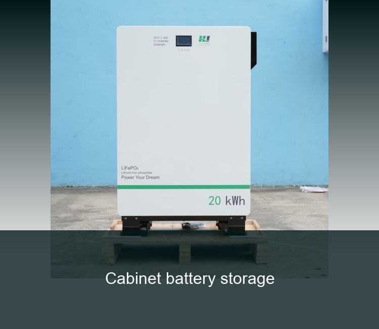Cabinet battery storage