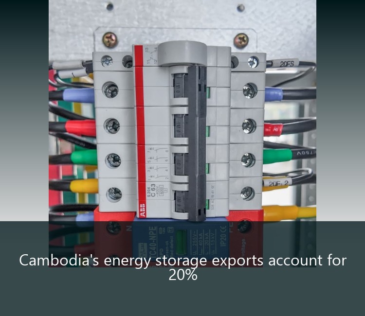 Cambodia's energy storage exports account for 20%