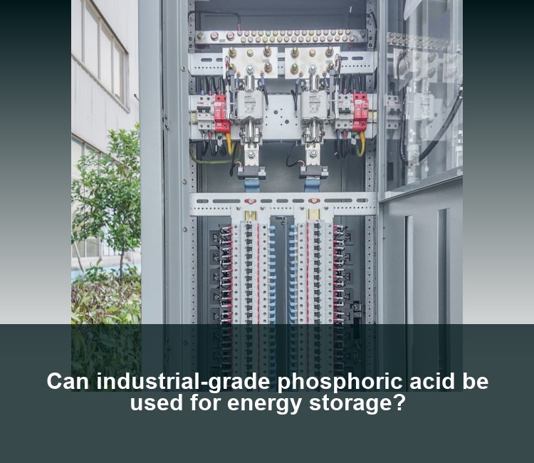 Can industrial-grade phosphoric acid be used for energy storage?