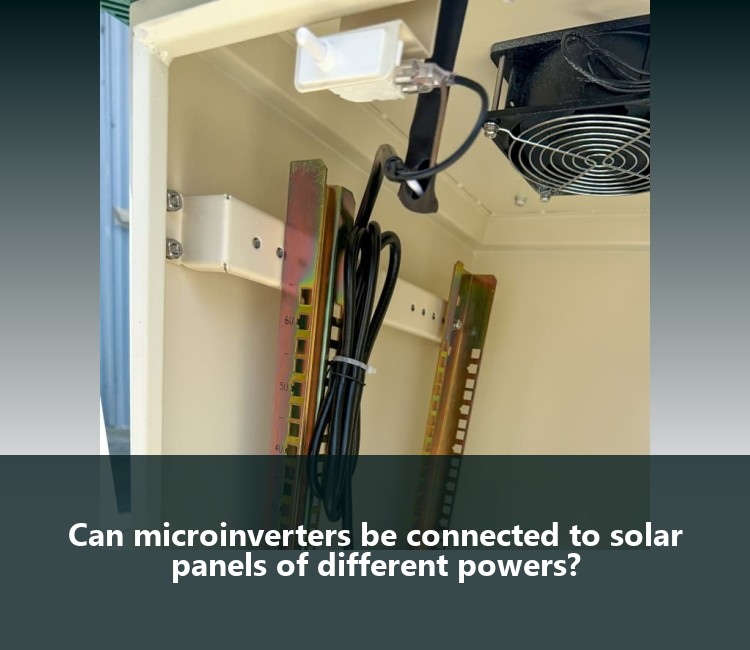 Can microinverters be connected to solar panels of different powers?