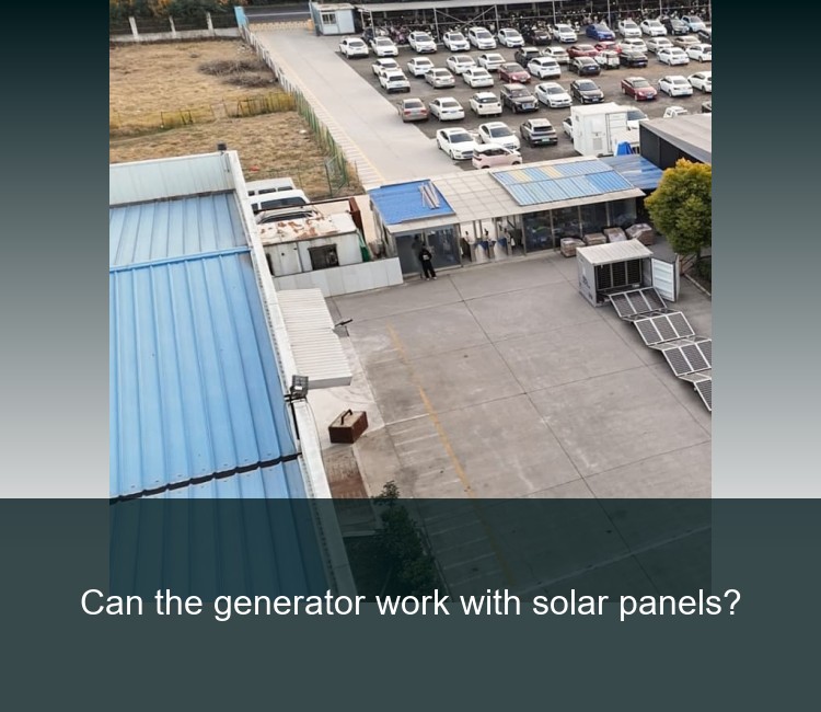 Can the generator work with solar panels?