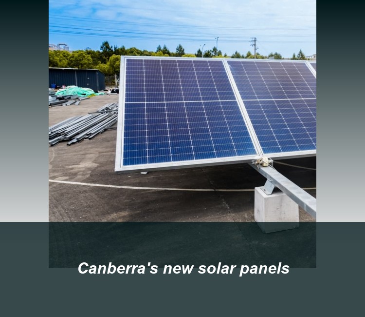 Canberra's new solar panels