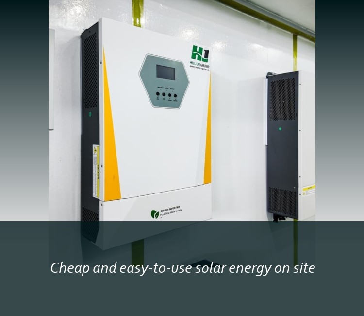 Cheap and easy-to-use solar energy on site