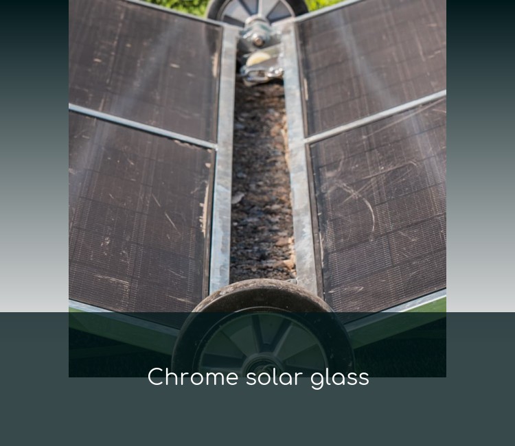 Chrome solar glass