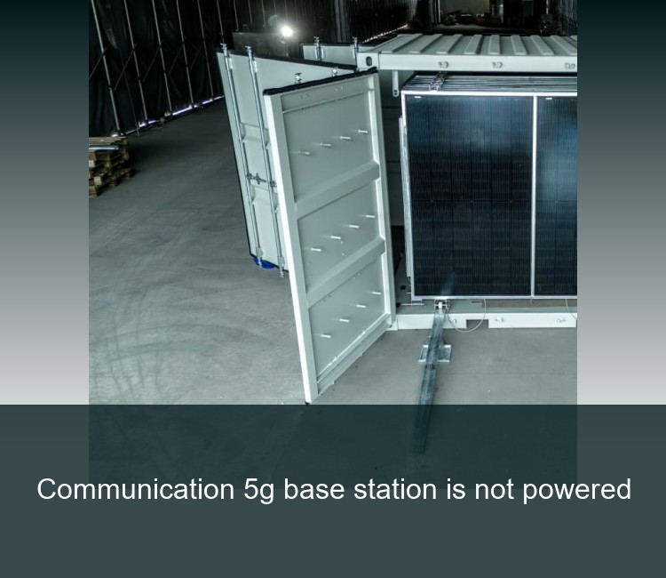 Communication 5g base station is not powered