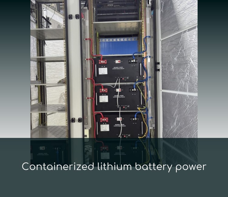 Containerized lithium battery power