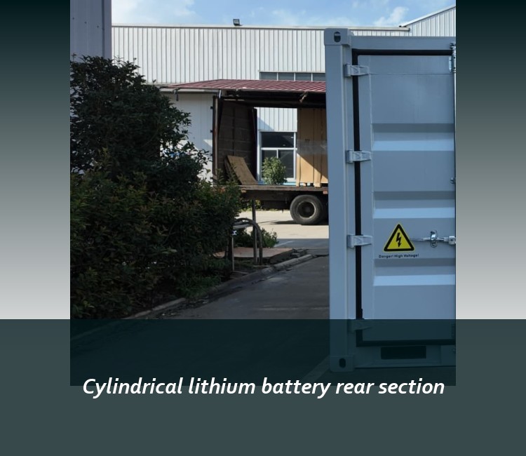 Cylindrical lithium battery rear section