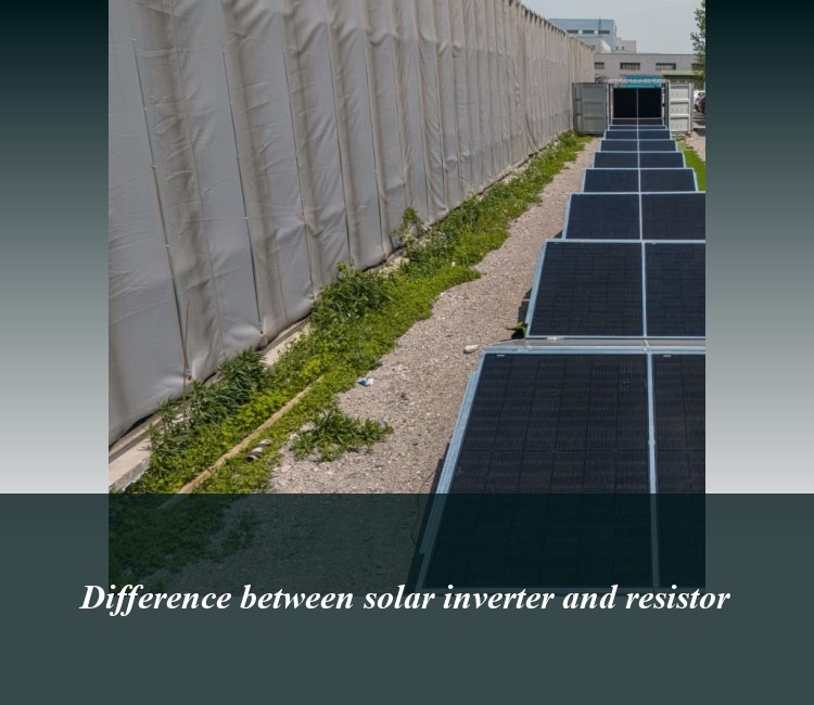 Difference between solar inverter and resistor