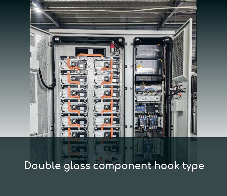 Double glass component hook type