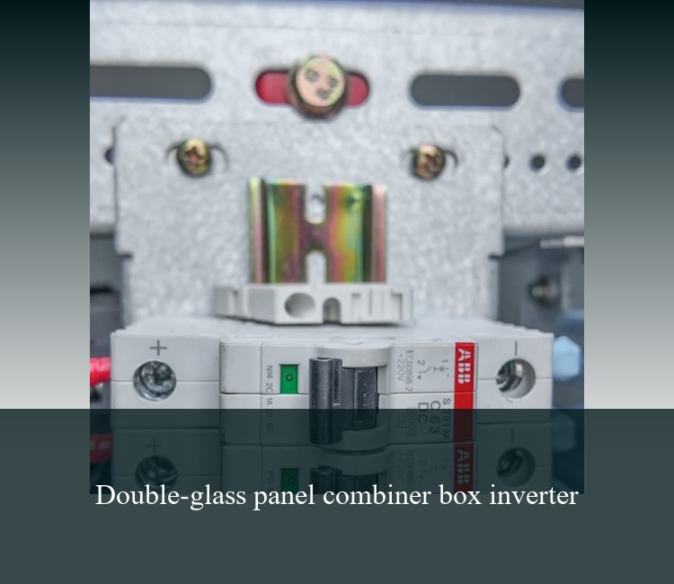 Double-glass panel combiner box inverter
