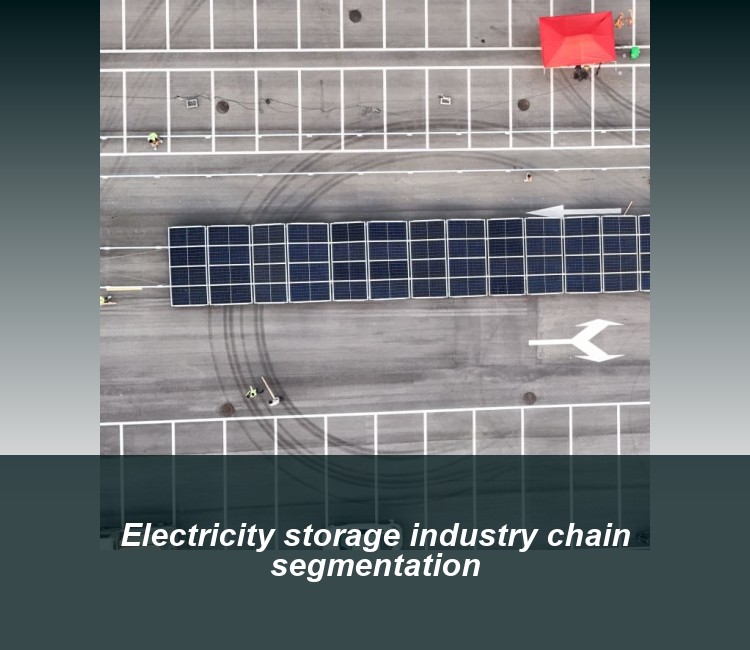 Electricity storage industry chain segmentation