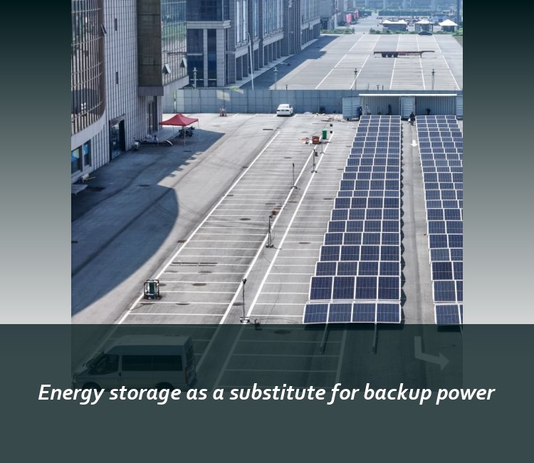Energy storage as a substitute for backup power