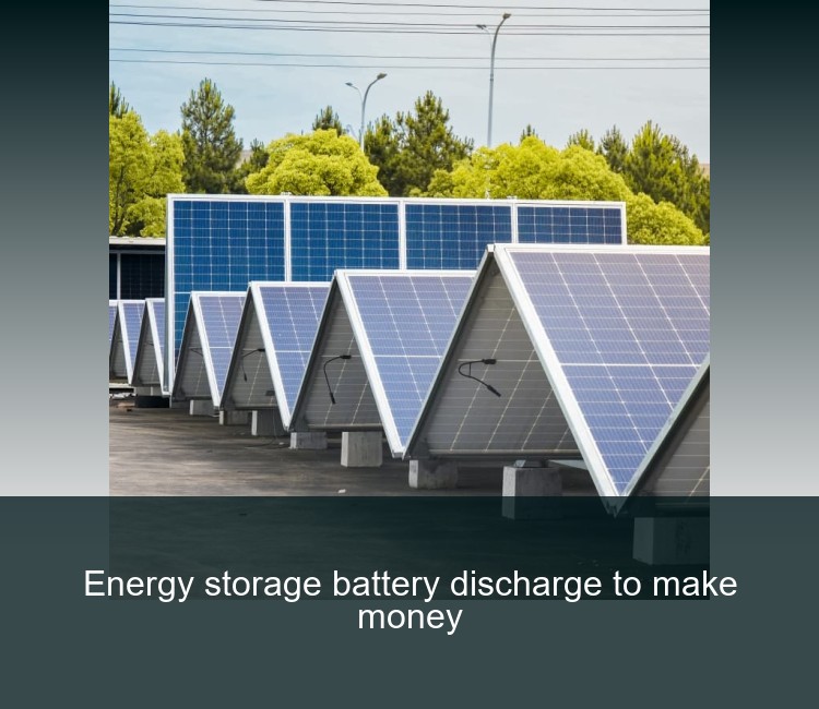 Energy storage battery discharge to make money