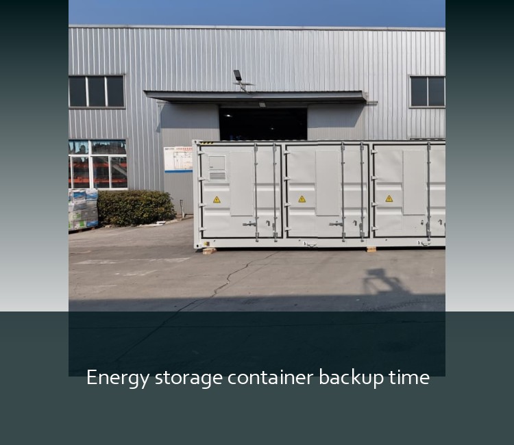 Energy storage container backup time