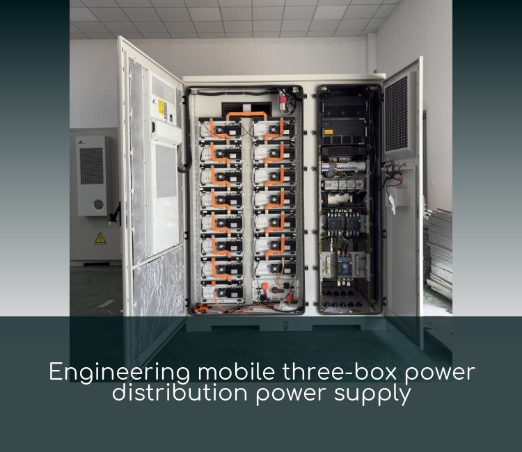 Engineering mobile three-box power distribution power supply