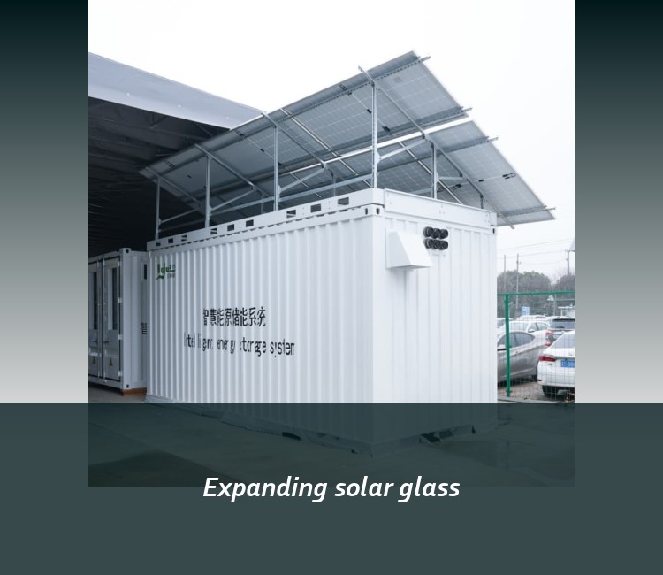 Expanding solar glass