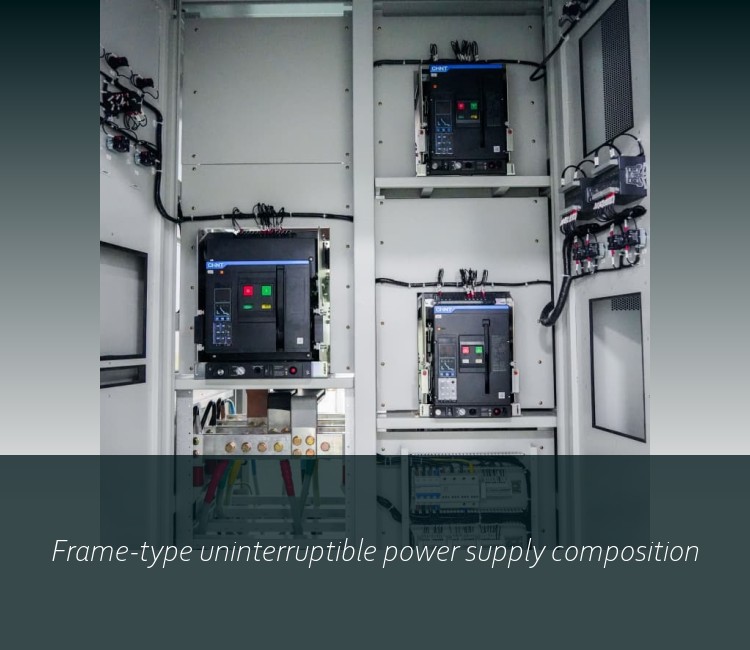 Frame-type uninterruptible power supply composition
