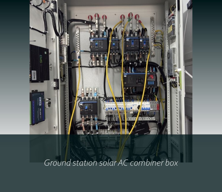 Ground station solar AC combiner box