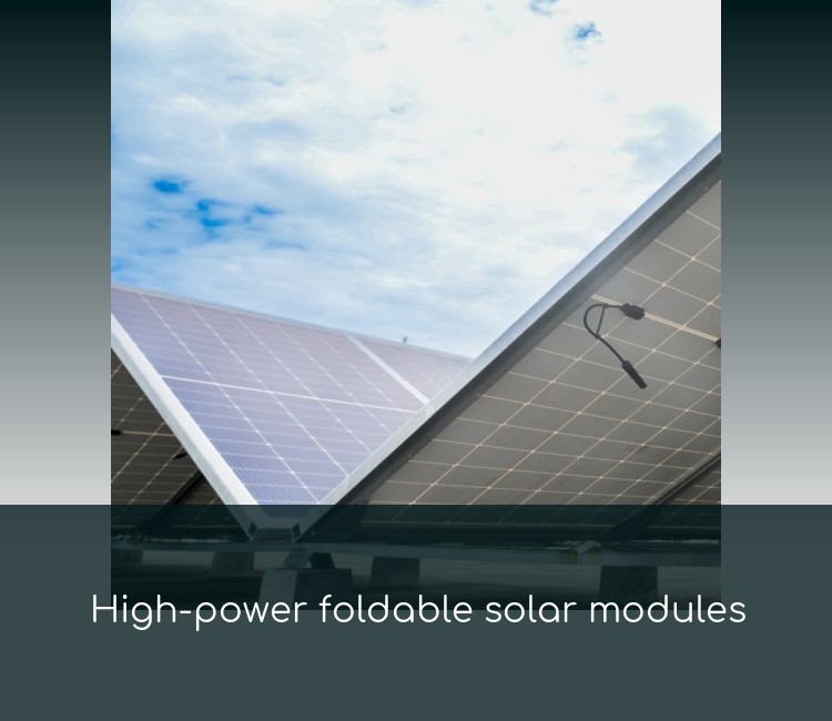 High-power foldable solar modules