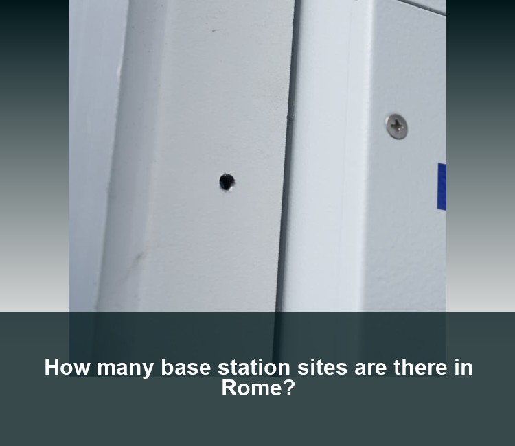 How many base station sites are there in Rome?