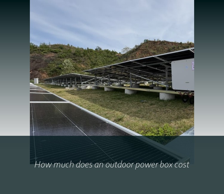 How much does an outdoor power box cost