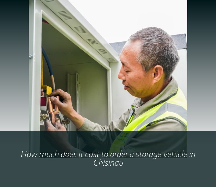 How much does it cost to order a storage vehicle in Chisinau