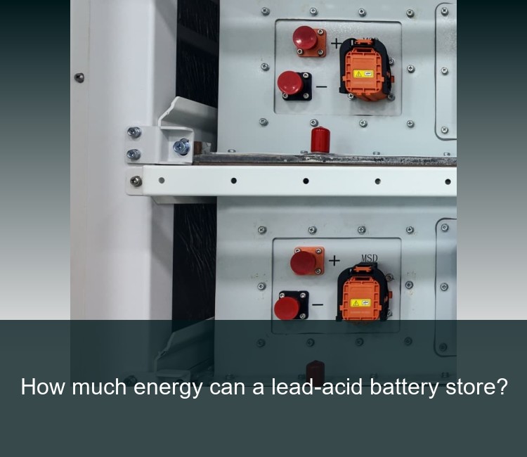 How much energy can a lead-acid battery store?