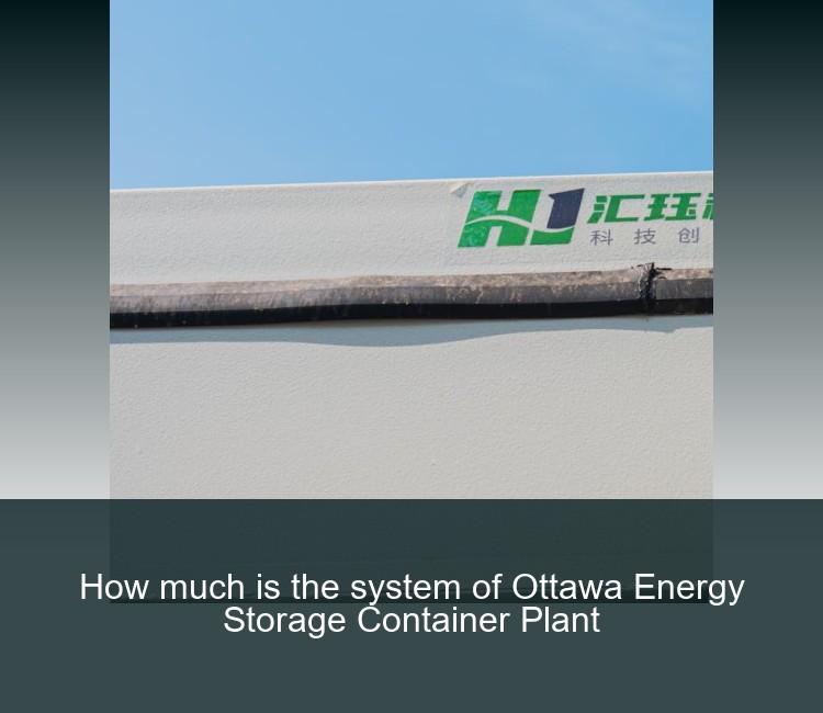 How much is the system of Ottawa Energy Storage Container Plant
