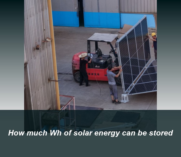 How much Wh of solar energy can be stored
