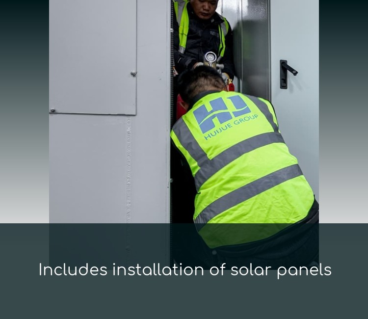 Includes installation of solar panels
