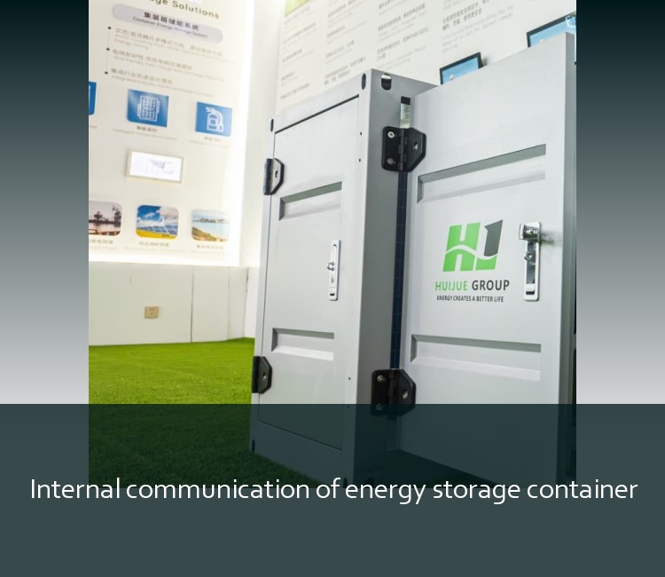 Internal communication of energy storage container