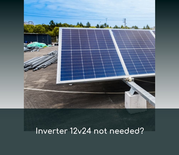 Inverter 12v24 not needed?