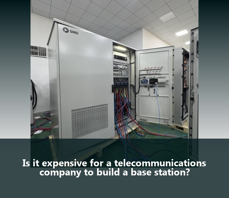 Is it expensive for a telecommunications company to build a base station?