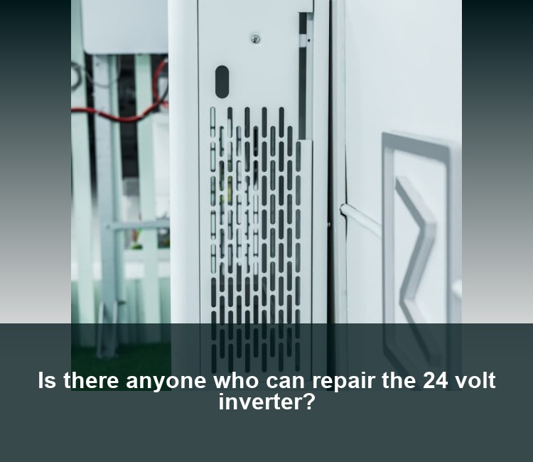 Is there anyone who can repair the 24 volt inverter?