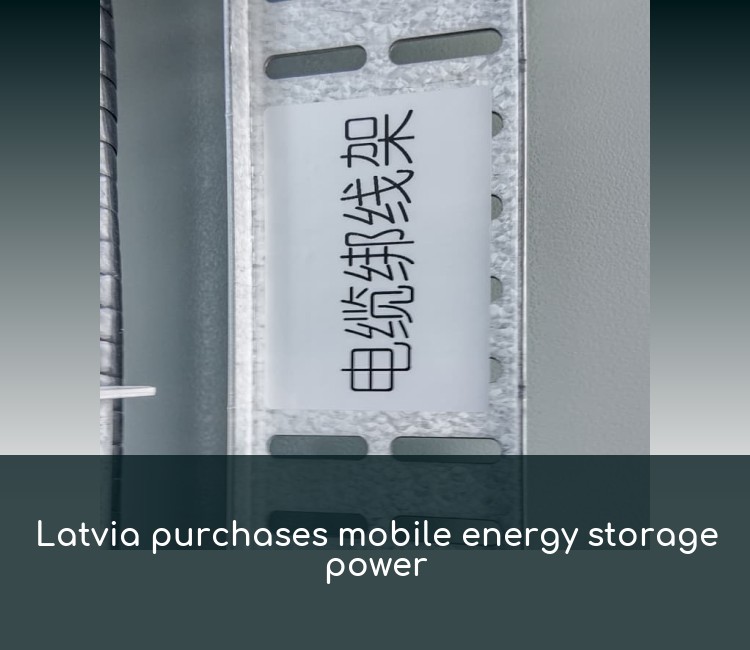 Latvia purchases mobile energy storage power