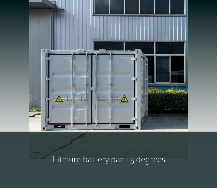Lithium battery pack 5 degrees