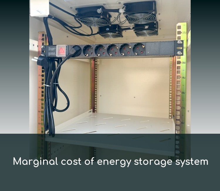 Marginal cost of energy storage system